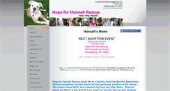 Desktop Screenshot of hopeforhannahrescue.org