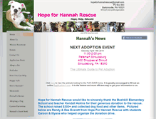 Tablet Screenshot of hopeforhannahrescue.org